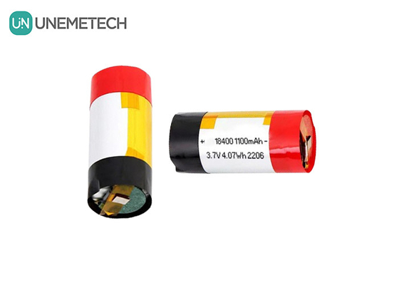 chất lượng  3A Discharge Cylindrical Polymer Lithium Ion Battery 18400 3.7v 1100mah LiPo Battery nhà máy sản xuất