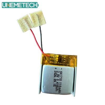 Chất lượng  3.8V 110mAh 441718 High Voltage Polymer Lithium Ion Battery for Medical Bracelet nhà máy