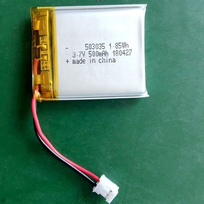 3.7V pin LiPo tùy chỉnh 520mAh pin Lithium Ion Polymer 503035 cho thiết bị đeo