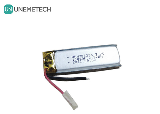 3.7V 100mAh 301235 Pin Lithium Polymer sạc lại cho thiết bị điện tử tiêu dùng