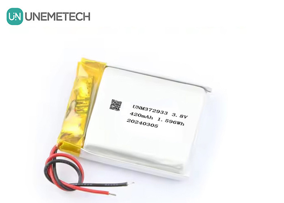 Tùy chỉnh 3.8V 420mAh pin Lipo điện áp cao 372933 4.35V pin lithium cho đồng hồ thông minh