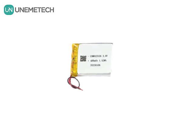Bộ pin Lithium Ion cao áp 3.8V 400mAh 622526 Cho đồng hồ thông minh