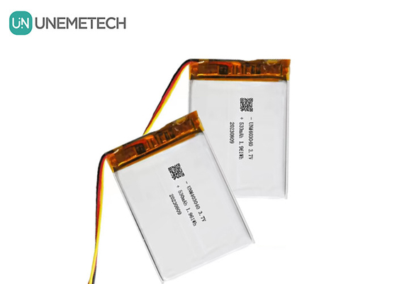 3.7V 530mAh pin Lithium Polymer tùy chỉnh 403040 Với vòng đời dài UL1642
