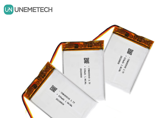 3.7V 530mAh pin Lithium Polymer tùy chỉnh 403040 Với vòng đời dài UL1642