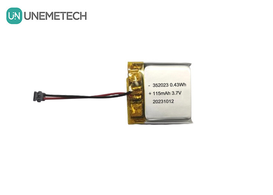 Sản phẩm bán buôn pin Lipo sạc lại 352023 3.7V 115mAh pin Li-ion Polymer cho GPS Tracker
