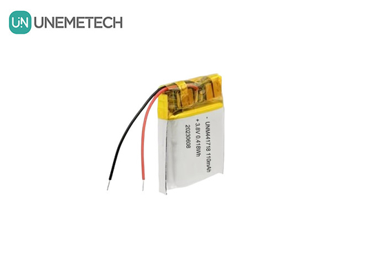 3.8V 441718 pin Lithium Ion Polymer cao áp 110mAh cho vòng đeo tay y tế