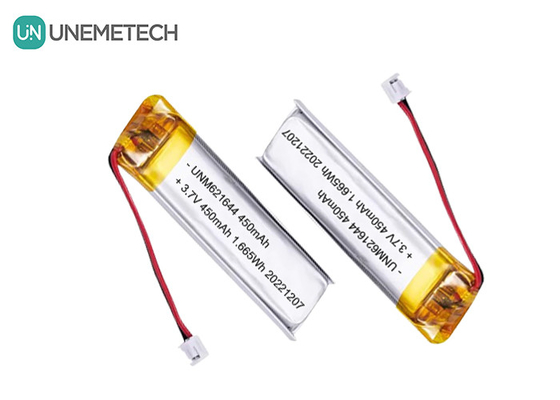 UNEMETECH 3.7V 450mAh pin sạc Lipo tùy chỉnh 621644 cho bút điện tử