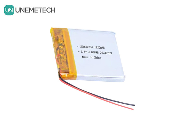 OEM 4.35V pin Lithium Polymer điện áp cao 1220mAh 683736 với vòng đời dài