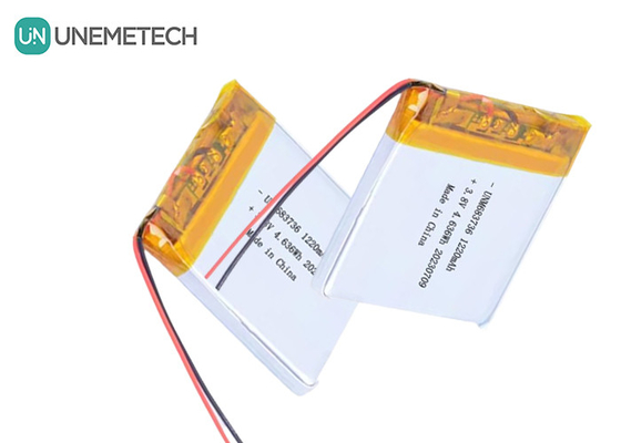 OEM 4.35V pin Lithium Polymer điện áp cao 1220mAh 683736 với vòng đời dài