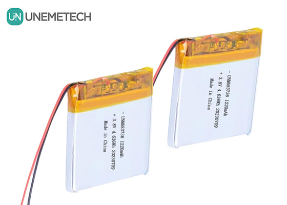 OEM 4.35V pin Lithium Polymer điện áp cao 1220mAh 683736 với vòng đời dài