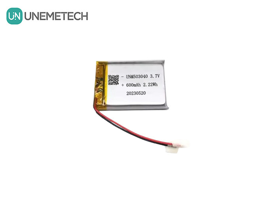 Lithium ion pin sạc lại 503040 3.7V Lipo pin 600mAh với bảng bảo vệ cho hệ thống báo động