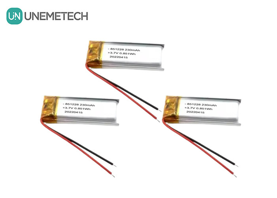 UNEMETECH 230mAh LiPo pin 3.7V Lithium Polymer pin 851228 cho Remote Control Pen