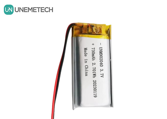 Chứng chỉ UL1642 Pin Lipo sạc lại 902040 3.7V 730mAh cho thiết bị di động