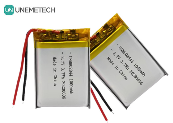 3.7V pin Li-ion sạc 1000mAh 802844 pin Li-polymer cho thiết bị gia dụng nhỏ