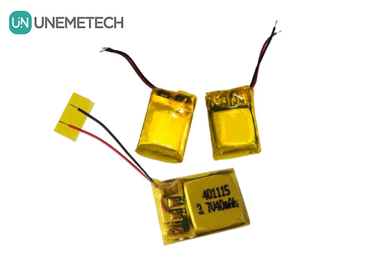 UNEMETECH 401115 pin lithium polymer sạc / 3.7V 40mAh pin tai nghe