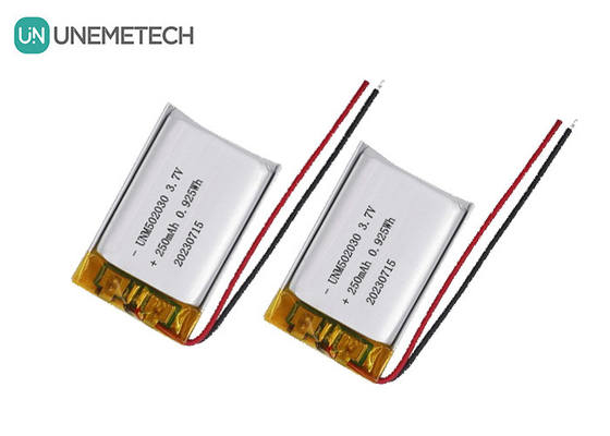 UNEMETECH 3.7V 250mAh pin Lithium Polymer sạc lại 502030 cho thiết bị làm đẹp