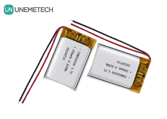 UNEMETECH 3.7V 250mAh pin Lithium Polymer sạc lại 502030 cho thiết bị làm đẹp