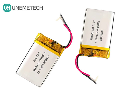 Pin Lipo sạc lại 502030 / 3.7V 260mAh Pin Lithium Polymer nhỏ tùy chỉnh