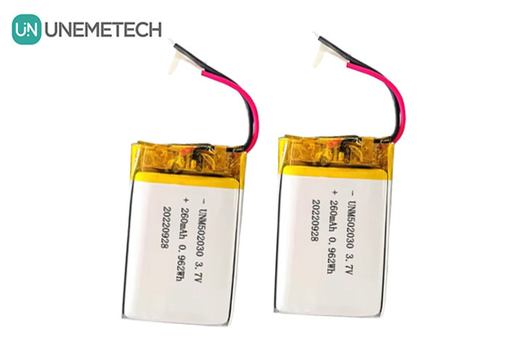 Pin Lipo sạc lại 502030 / 3.7V 260mAh Pin Lithium Polymer nhỏ tùy chỉnh