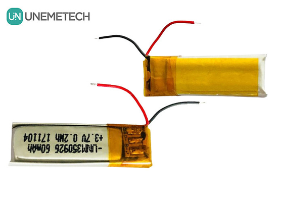 Hơn 500 chu kỳ cuộc sống Sạc lại 3.7V 60mAh Lithium ion Polymer 350926 Pin cho tai nghe