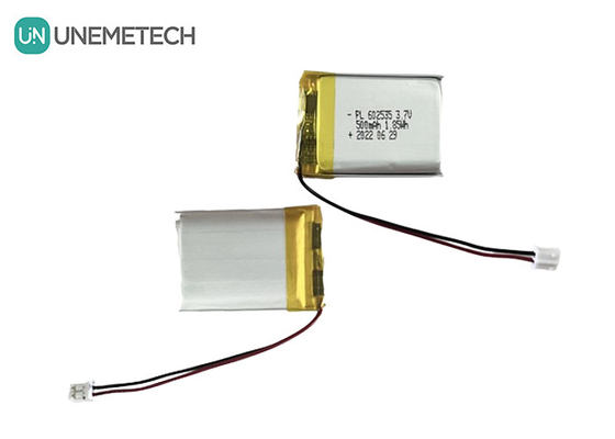 Tuổi thọ chu kỳ dài 3.7V 500mAh pin Li polymer sạc lại 602535 cho các sản phẩm kỹ thuật số