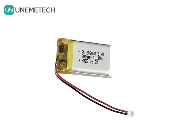 3.7V 300mAh tùy chỉnh bạc sạc Lithium ion Polymer Battery Pack 602030 cho GPS Tracker