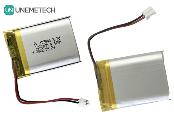 1200mAh Sạc Lithium-ion Polymer 3.7V Pin 103040 cho Điện tử tiêu dùng