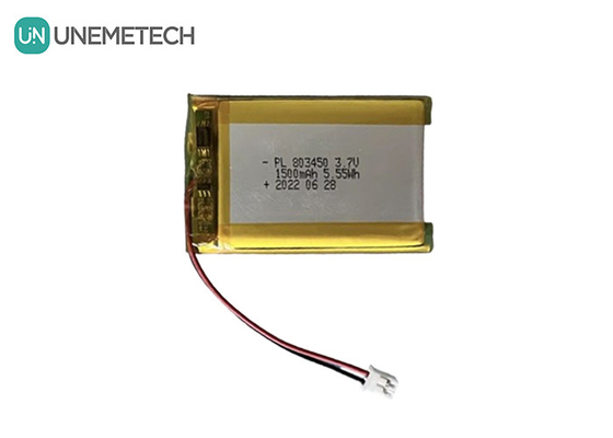 UNEMETECH 1.5A pin Li-polymer sạc lại 803450 / 3.7V 1500mAh pin lithium ion polymer