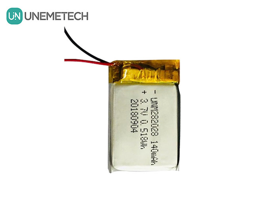 Pin Lipo tự xả thấp 282028 / 3.7V pin Lithium Polymer 140mAh cho thiết bị đeo