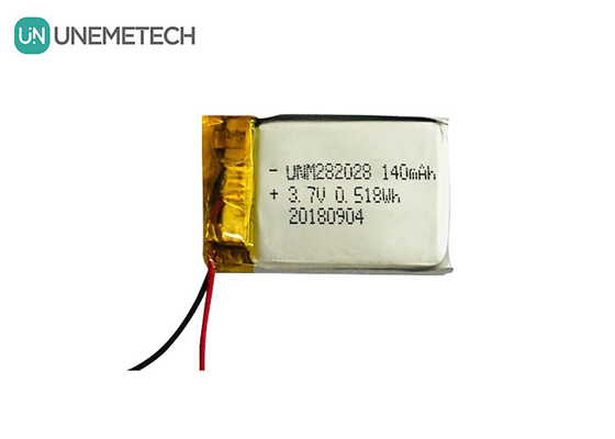 Pin Lipo tự xả thấp 282028 / 3.7V pin Lithium Polymer 140mAh cho thiết bị đeo
