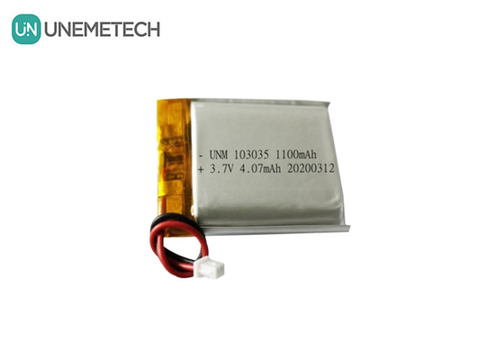 UNEMETECH 3.7V 1100mAh pin Lithium Polymer / Thời gian chu kỳ dài pin Lipo sạc lại 103035
