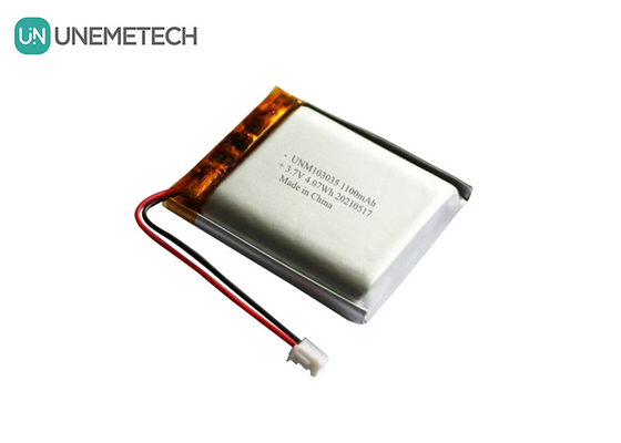 UNEMETECH 3.7V 1100mAh pin Lithium Polymer / Thời gian chu kỳ dài pin Lipo sạc lại 103035