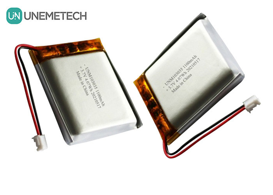 UNEMETECH 3.7V 1100mAh pin Lithium Polymer / Thời gian chu kỳ dài pin Lipo sạc lại 103035