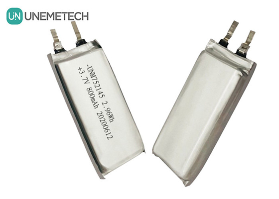 MSDS Được phê duyệt 3.7V 800mAh Pin Lithium Polymer sạc lại 752145 cho thiết bị đeo