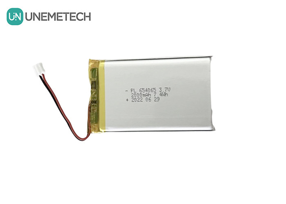 2000mAh 3.7V pin Lithium Polymer sạc lại 654065 cho đồ chơi điện tử