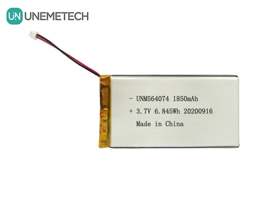 3.7V pin Lithium Ion Polymer tái sạc 1850mAh 564074 cho thiết bị làm đẹp y tế