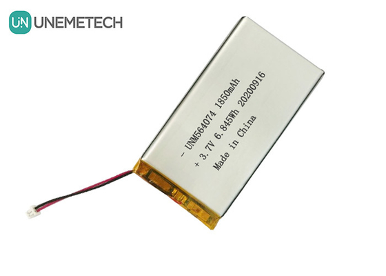 3.7V pin Lithium Ion Polymer tái sạc 1850mAh 564074 cho thiết bị làm đẹp y tế