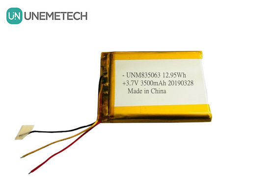 3.7V 3500mAh Custom Lithium Polymer lớn pin 835063 cho thiết bị làm đẹp y tế