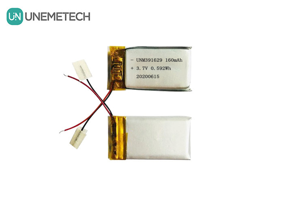 391629 Pin Lithium Polymer sạc lại 3.7V 160mAh Pin Lipo cho các sản phẩm đeo thông minh