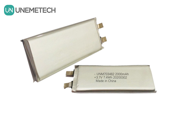 3.7V 2000mAh Custom Lithium Polymer Battery Cell 703482 cho loa Hệ thống robot thông minh