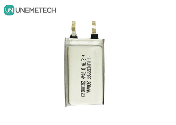 Ứng dụng có thể sạc lại pin Li Polymer 322035 3.7V 200mAh cho tai nghe không dây