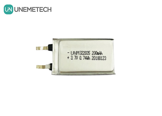 Ứng dụng có thể sạc lại pin Li Polymer 322035 3.7V 200mAh cho tai nghe không dây