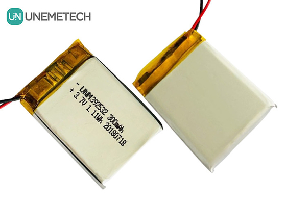 GPS Tracker pin Lithium Polymer tùy chỉnh / 3.7V 300mAh 392532 pin Lipo sạc