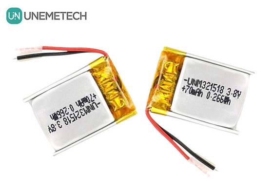 3.8V pin Li-ion cao điện áp pin Lipo siêu nhỏ 4.35V 70mAh 321518 Cho GPS Tracker