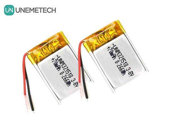 3.8V pin Li-ion cao điện áp pin Lipo siêu nhỏ 4.35V 70mAh 321518 Cho GPS Tracker