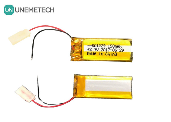 Pin lithium polymer Li-ion 3.7V 150mAh 501229 cho các bộ phận thiết bị điện tử
