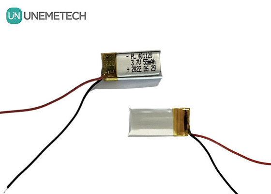 3.7V 55mAh Pin Lithium Polymer nhỏ 401120 Li Poly pin cho đèn LED thông minh nhỏ