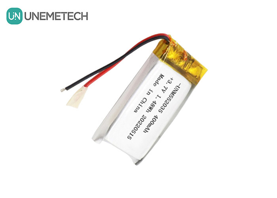 3.7V pin Lithium Ion Polymer sạc lại 552035 400mAh pin Li Po cho thiết bị không dây