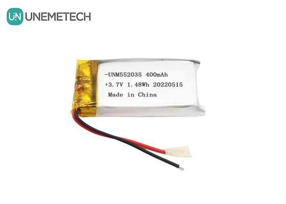 3.7V pin Lithium Ion Polymer sạc lại 552035 400mAh pin Li Po cho thiết bị không dây