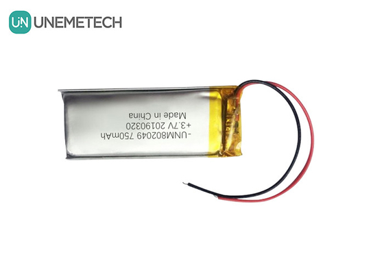 Thiết bị làm đẹp pin Lithium Polymer 3.7V 750mah 802049 1C xả pin Li Poly